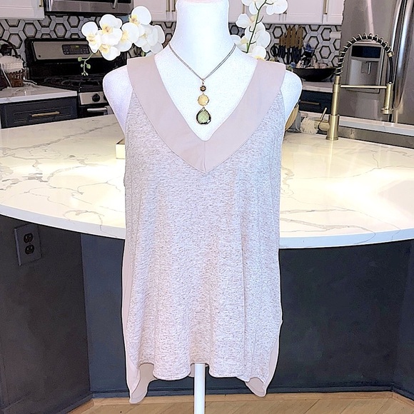 Harve Benard Tan Jersey T-Back Top, Size Small. - Picture 6 of 10